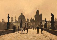 Картина "Прага, Карлов мост"