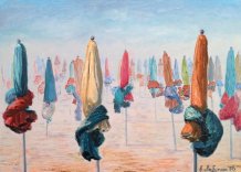 Картина "Зонтики Дувиля"